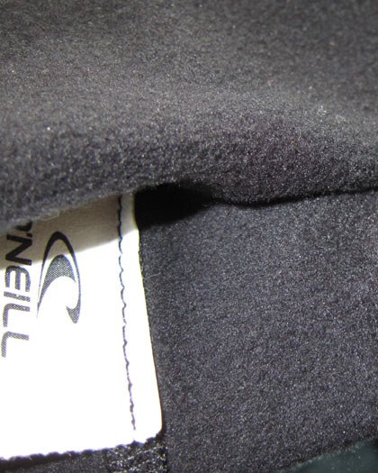 Oneill Fleece Lining inside the Thermo X