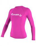 ONeill BASIC 50+ L/S Womens Pink Rashguard 2021